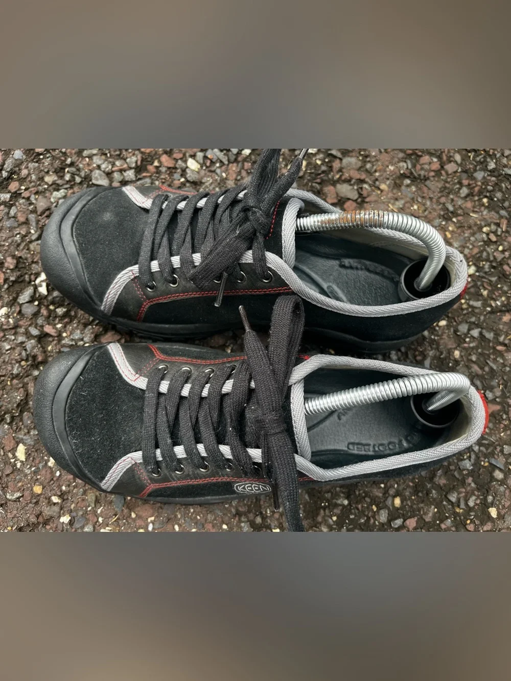 KEEN Portola Women’s 11 Black Suede Slip Oil Resistant Work Shoes EU 42